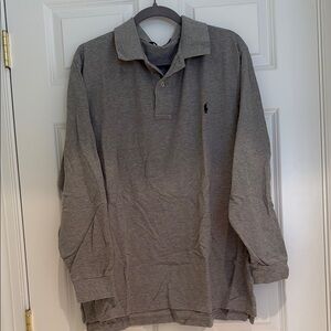 Polo Ralph Lauren Gray Polo Long Sleeve Shirt